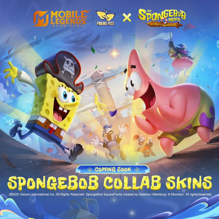 Mobile Legends x SpongeBob features Free skin Cyclops as SpongeBob and Gloo skin as Patrick🔎